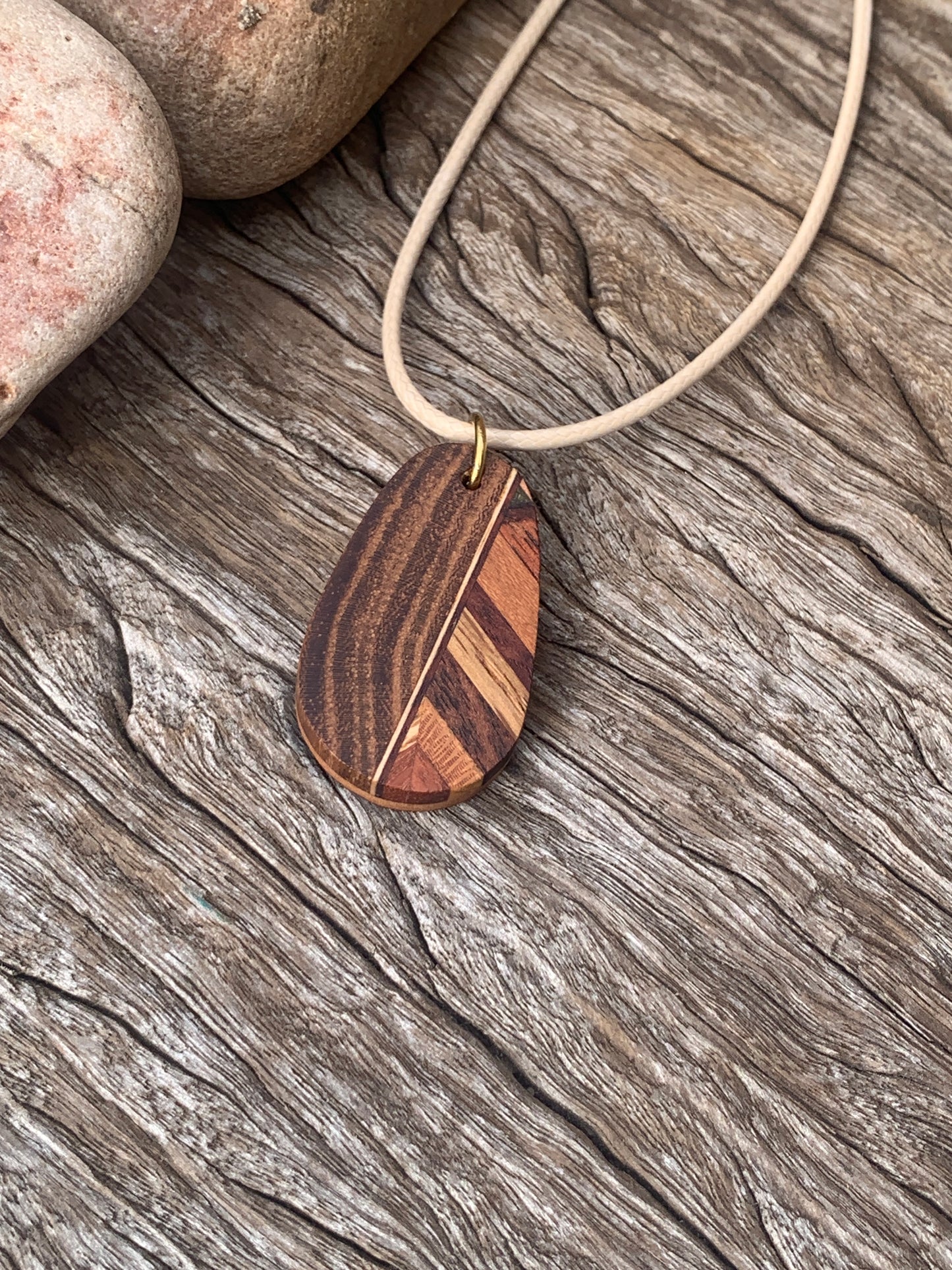 "Harmony Blend" Wooden Pendant, Handcrafted in Australia