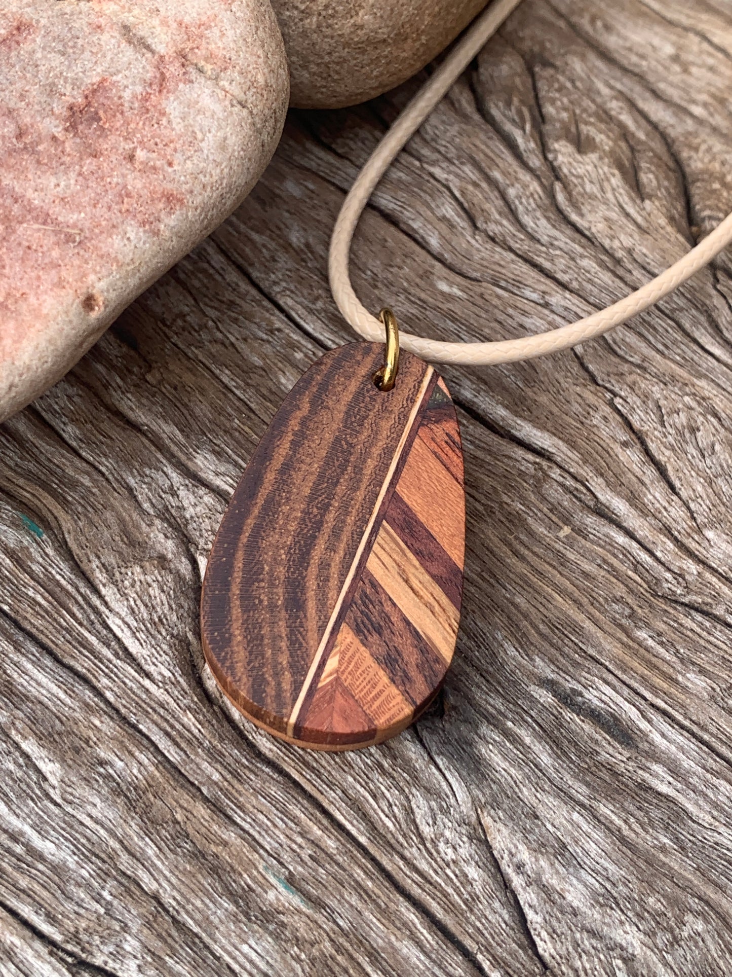 "Harmony Blend" Wooden Pendant, Handcrafted in Australia