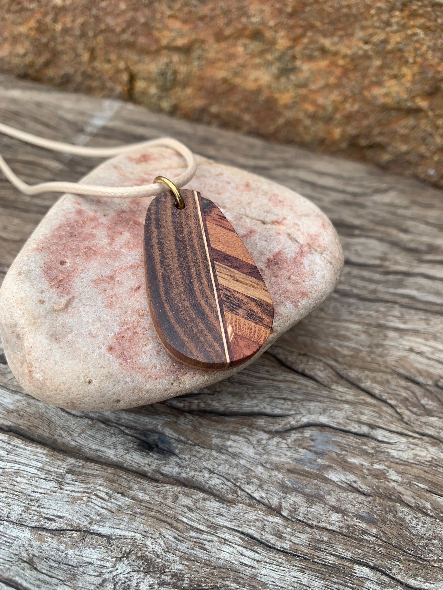 "Harmony Blend" Wooden Pendant, Handcrafted in Australia