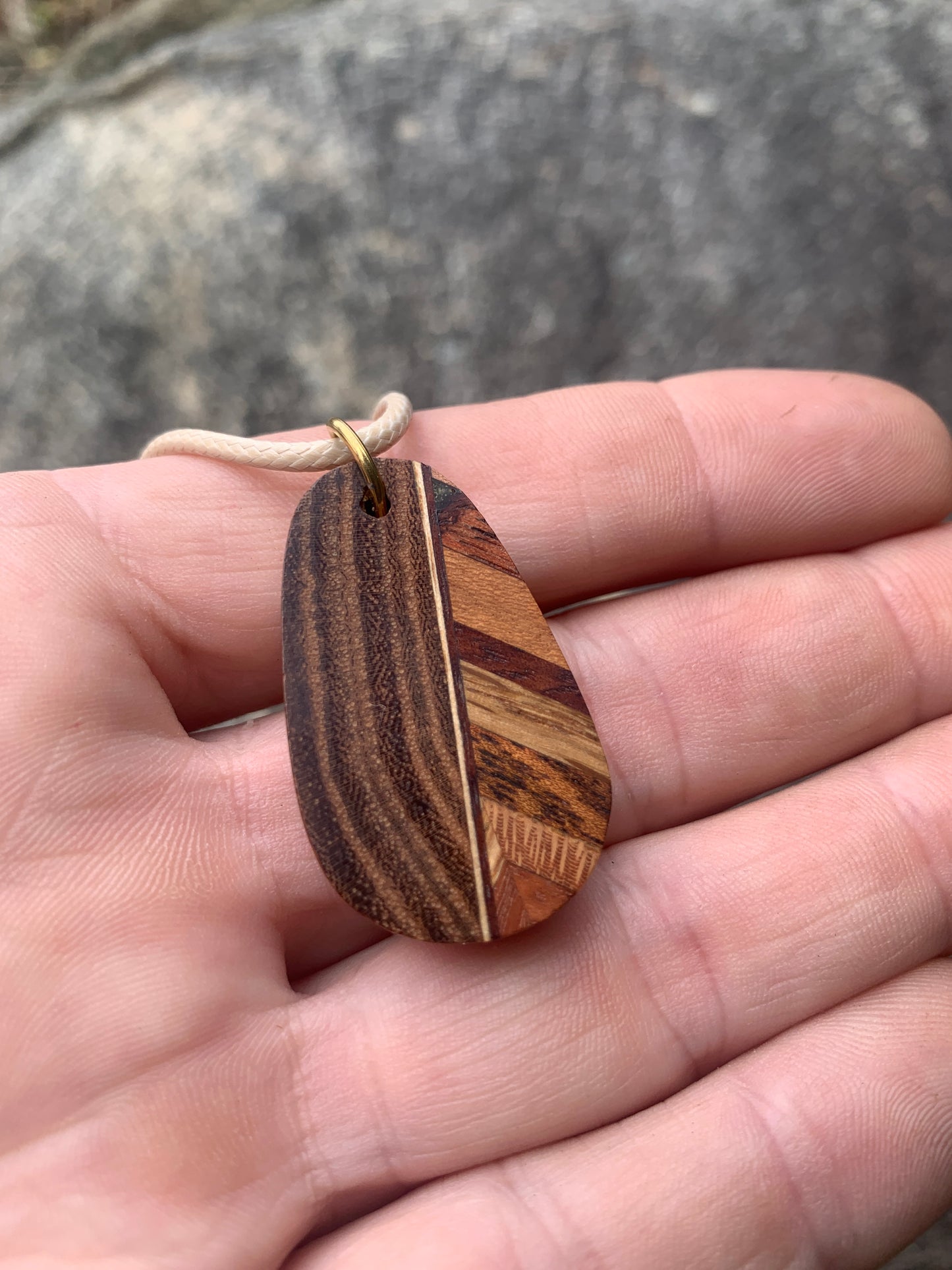 "Harmony Blend" Wooden Pendant, Handcrafted in Australia