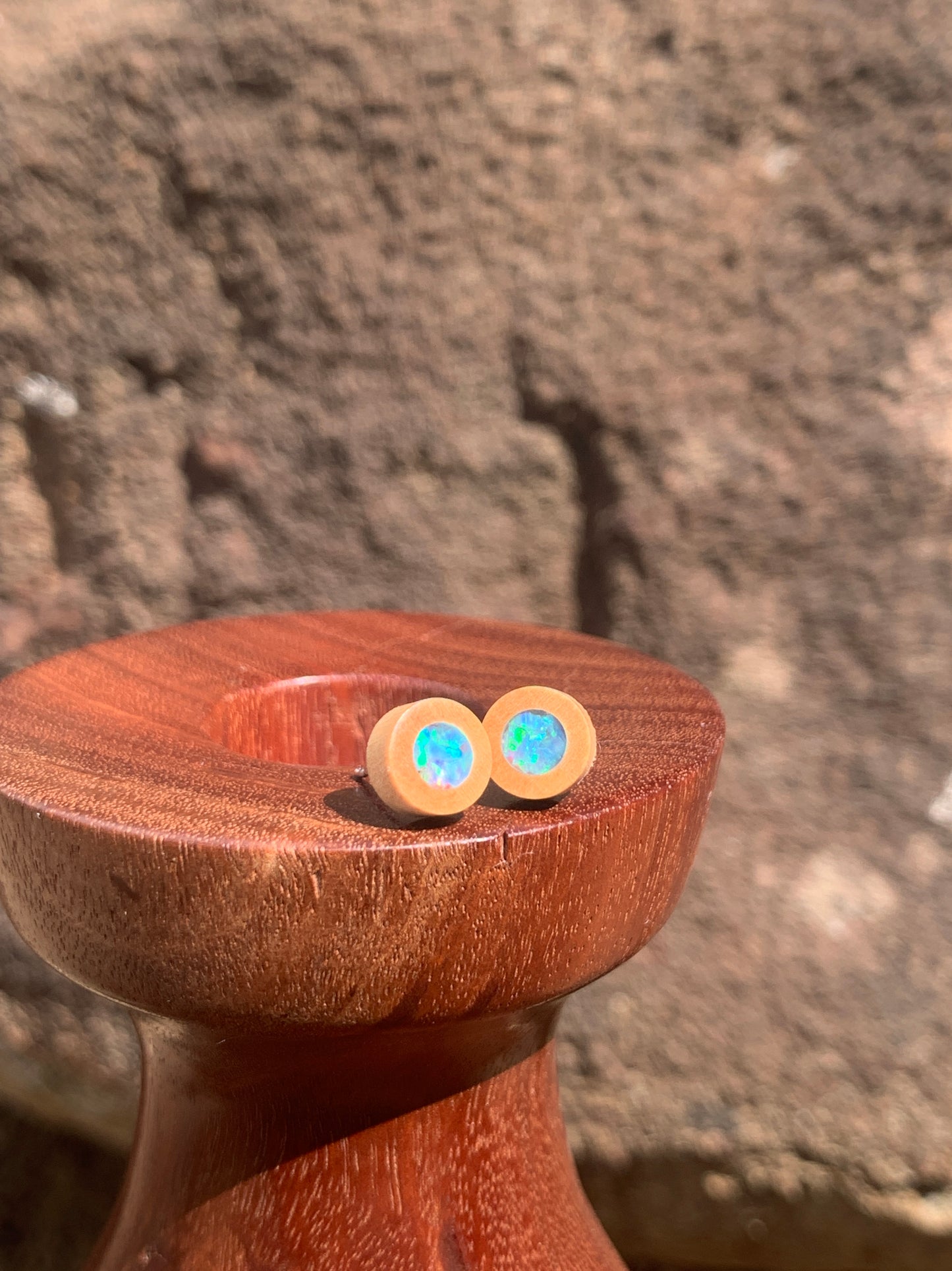 Little Wooden Stud Earrings
