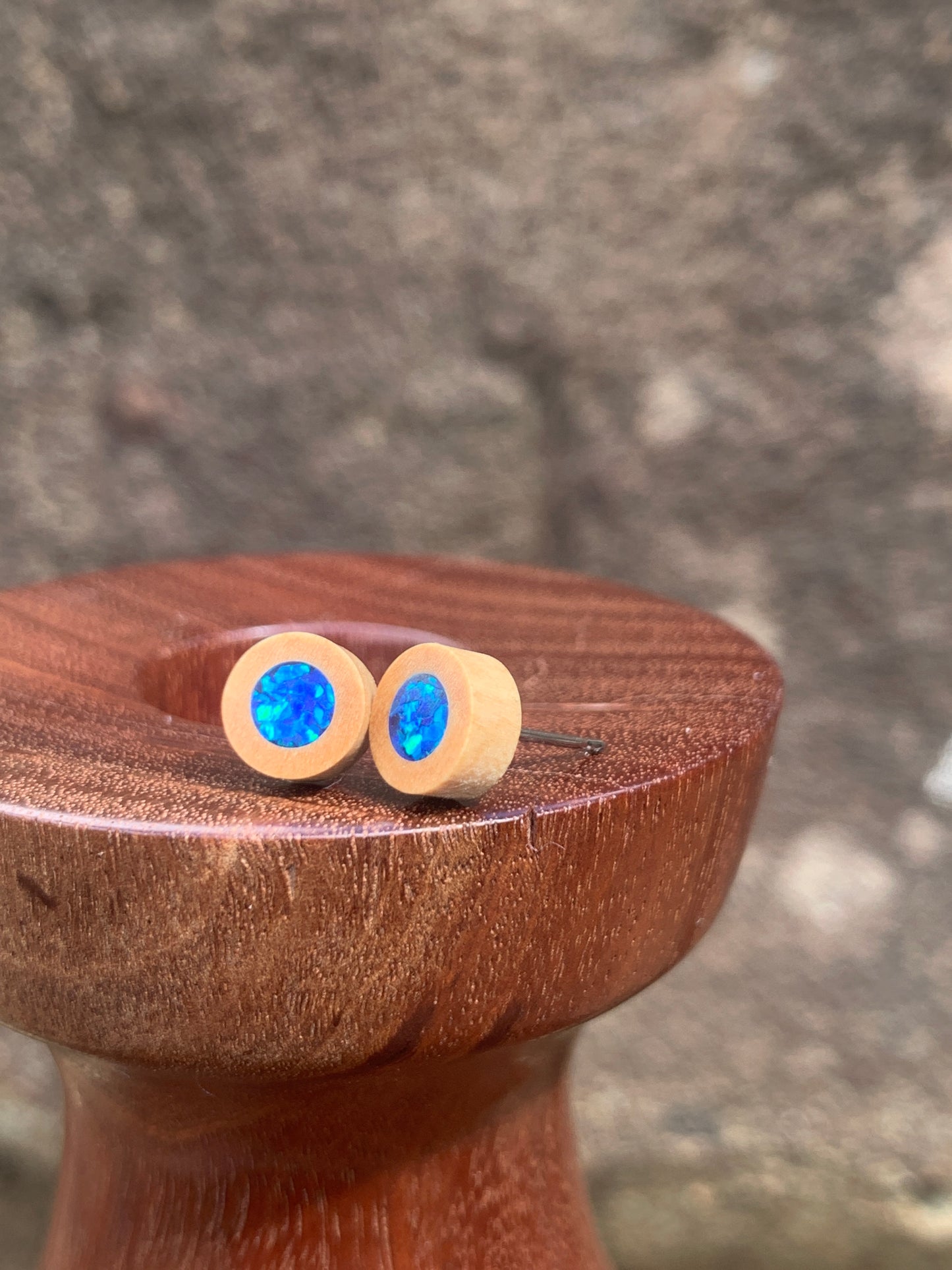 Little Wooden Stud Earrings