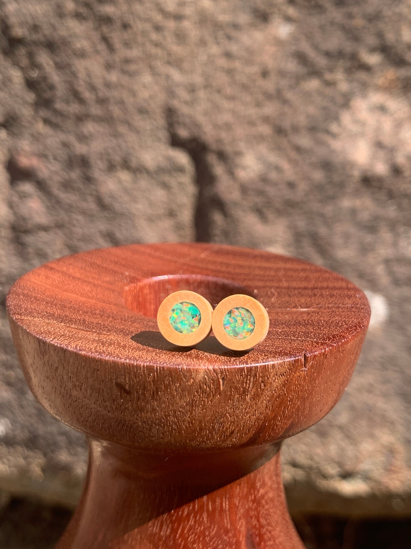 Little Wooden Stud Earrings