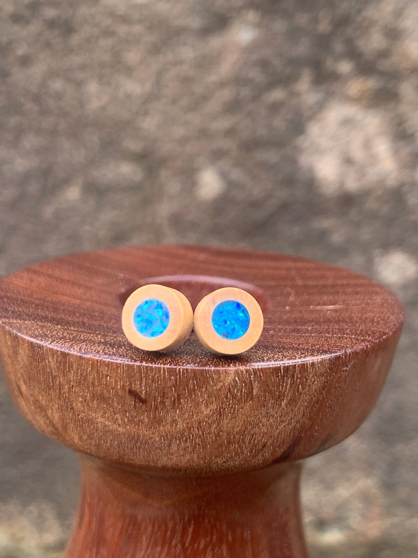Little Wooden Stud Earrings