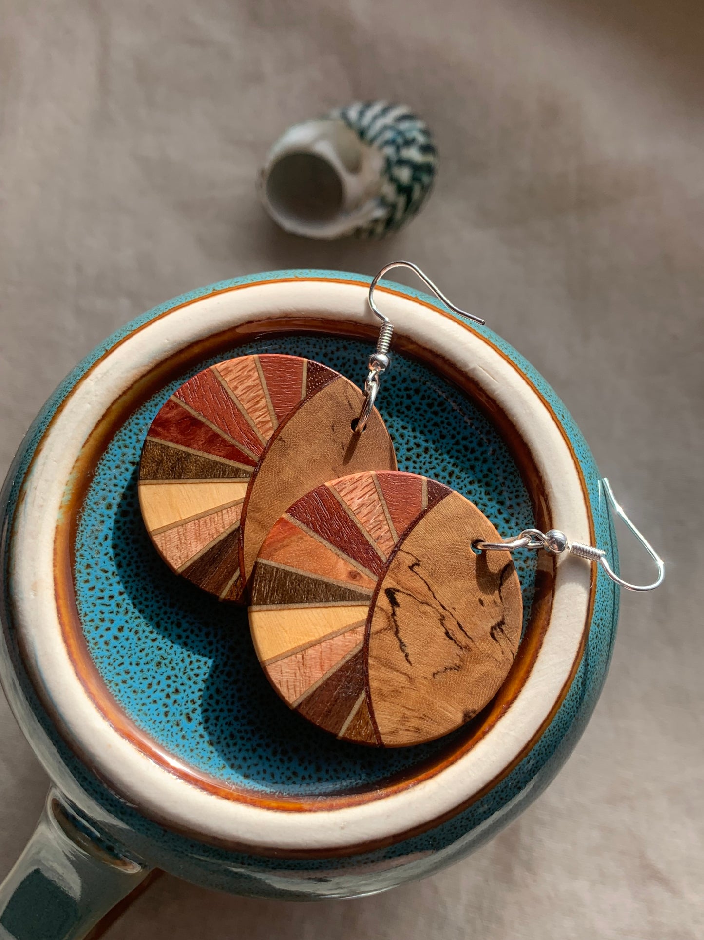 "Bushland Blend Earrings – Handcrafted from 13 Australian Timbers | Sjarel Handmade Jewellery"