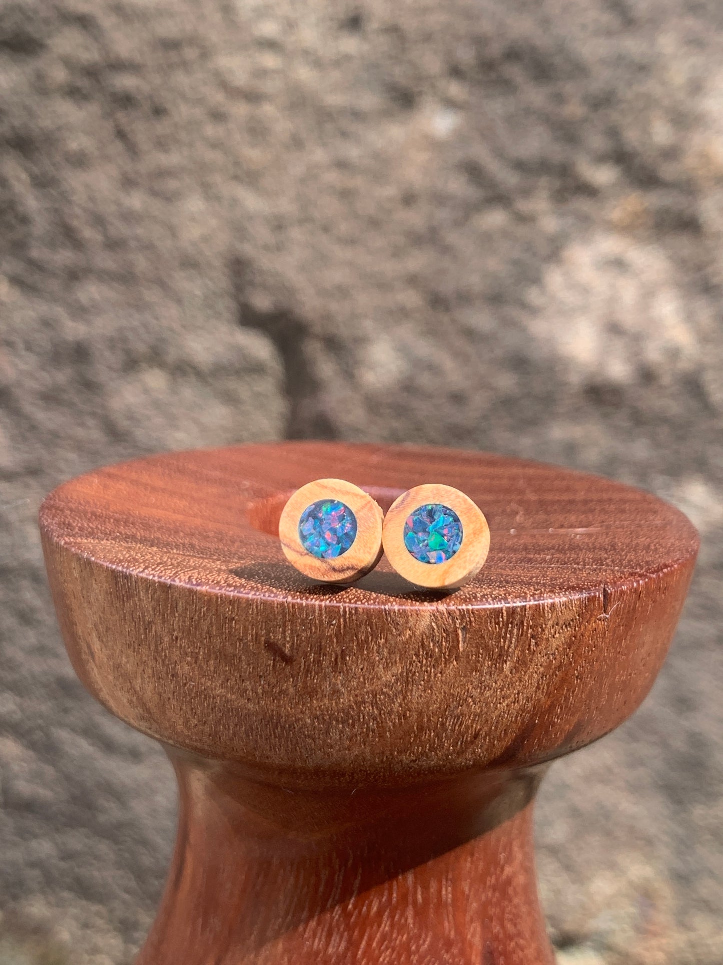 Little Wooden Stud Earrings