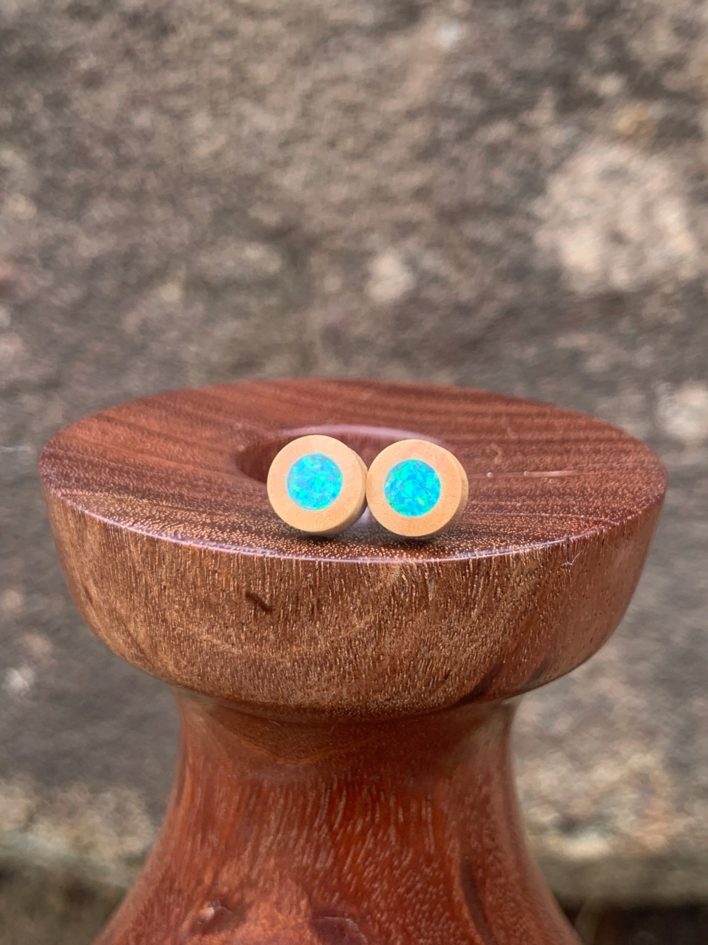 Little Wooden Stud Earrings