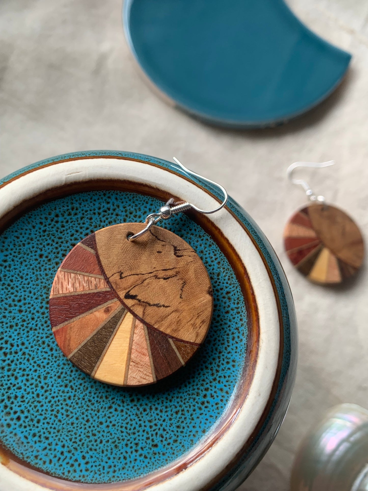 "Bushland Blend Earrings – Handcrafted from 13 Australian Timbers | Sjarel Handmade Jewellery"