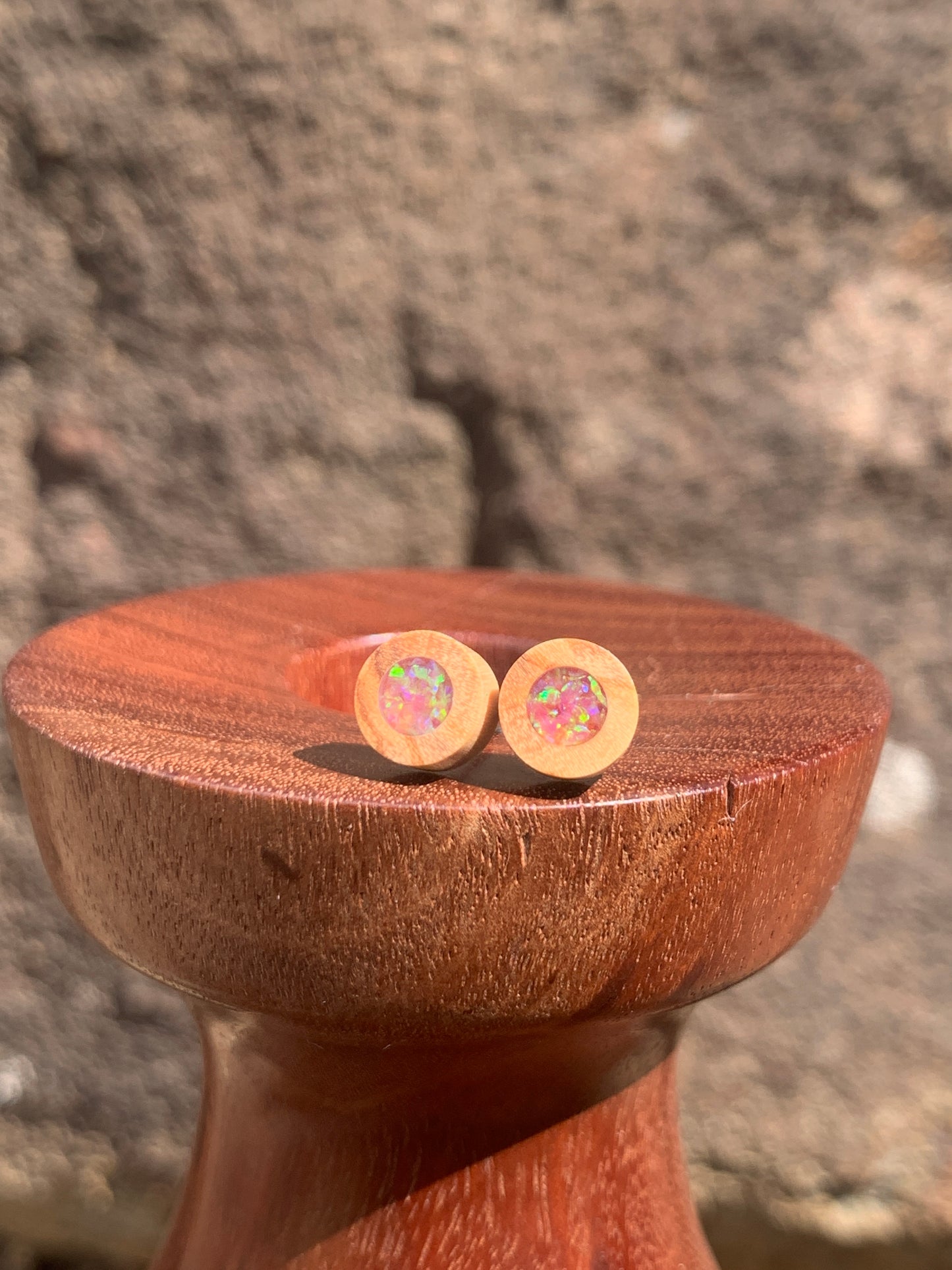 Little Wooden Stud Earrings