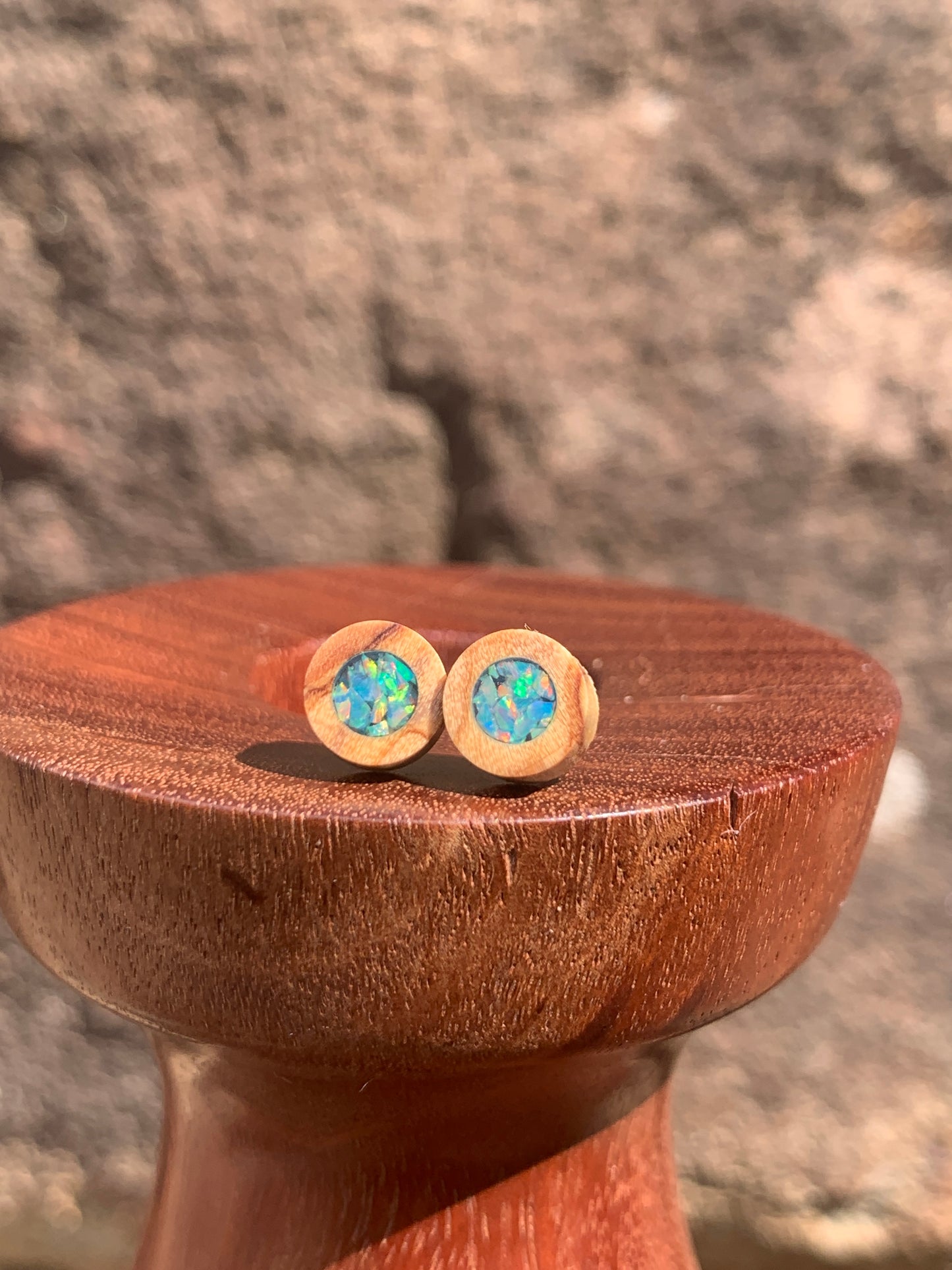 Little Wooden Stud Earrings