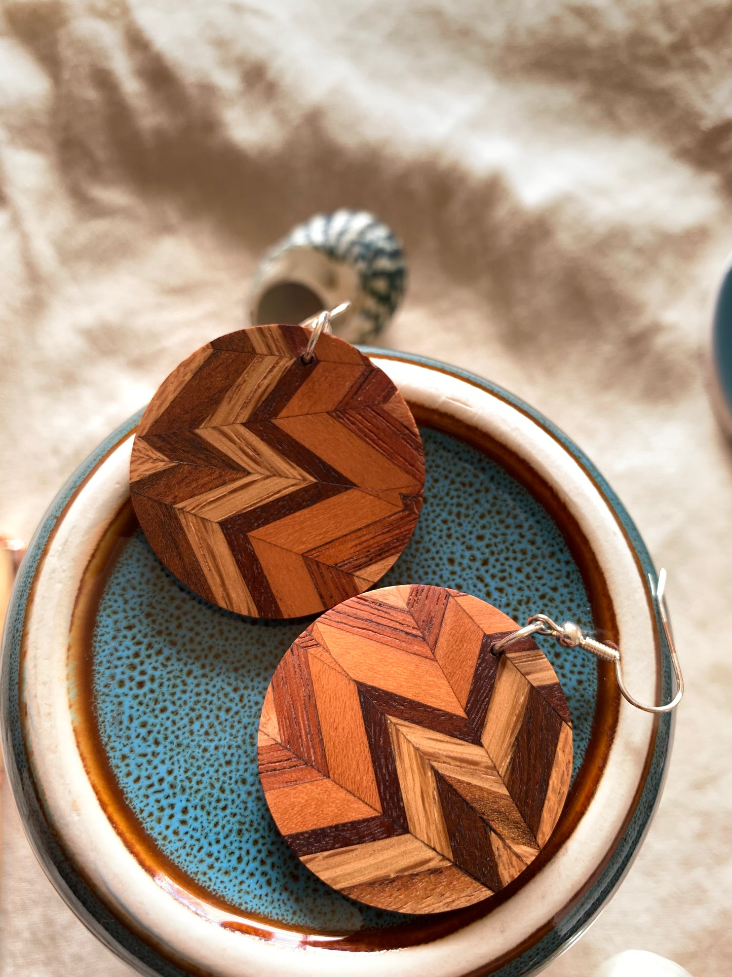 Organized Chaos Wooden Earrings
