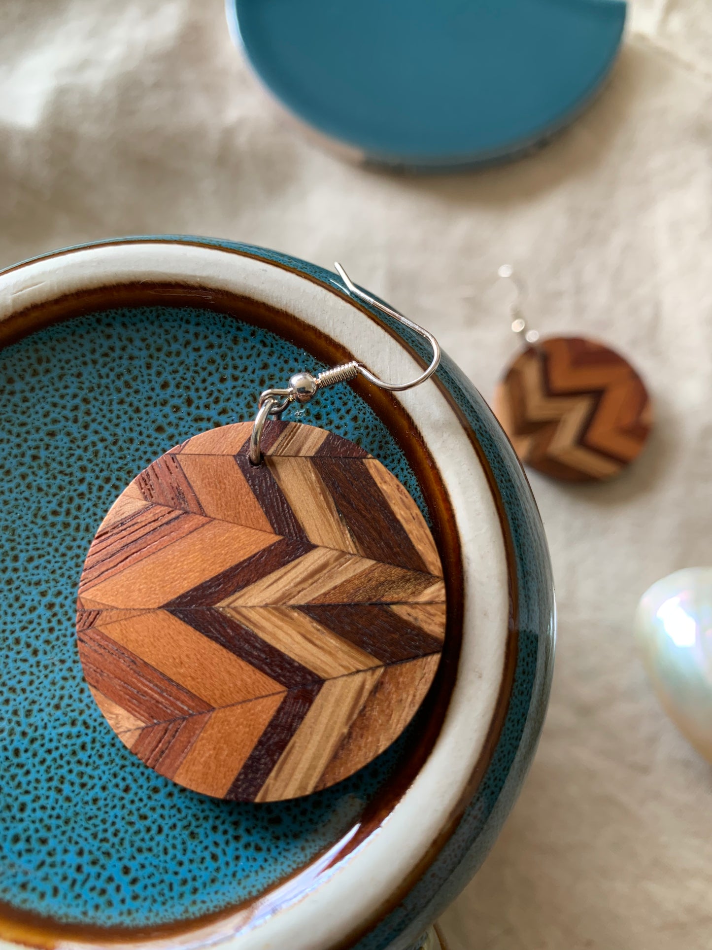 Organized Chaos Wooden Earrings