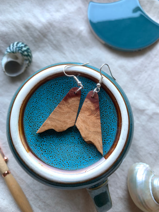 Red Mallee Burl Wooden Earrings