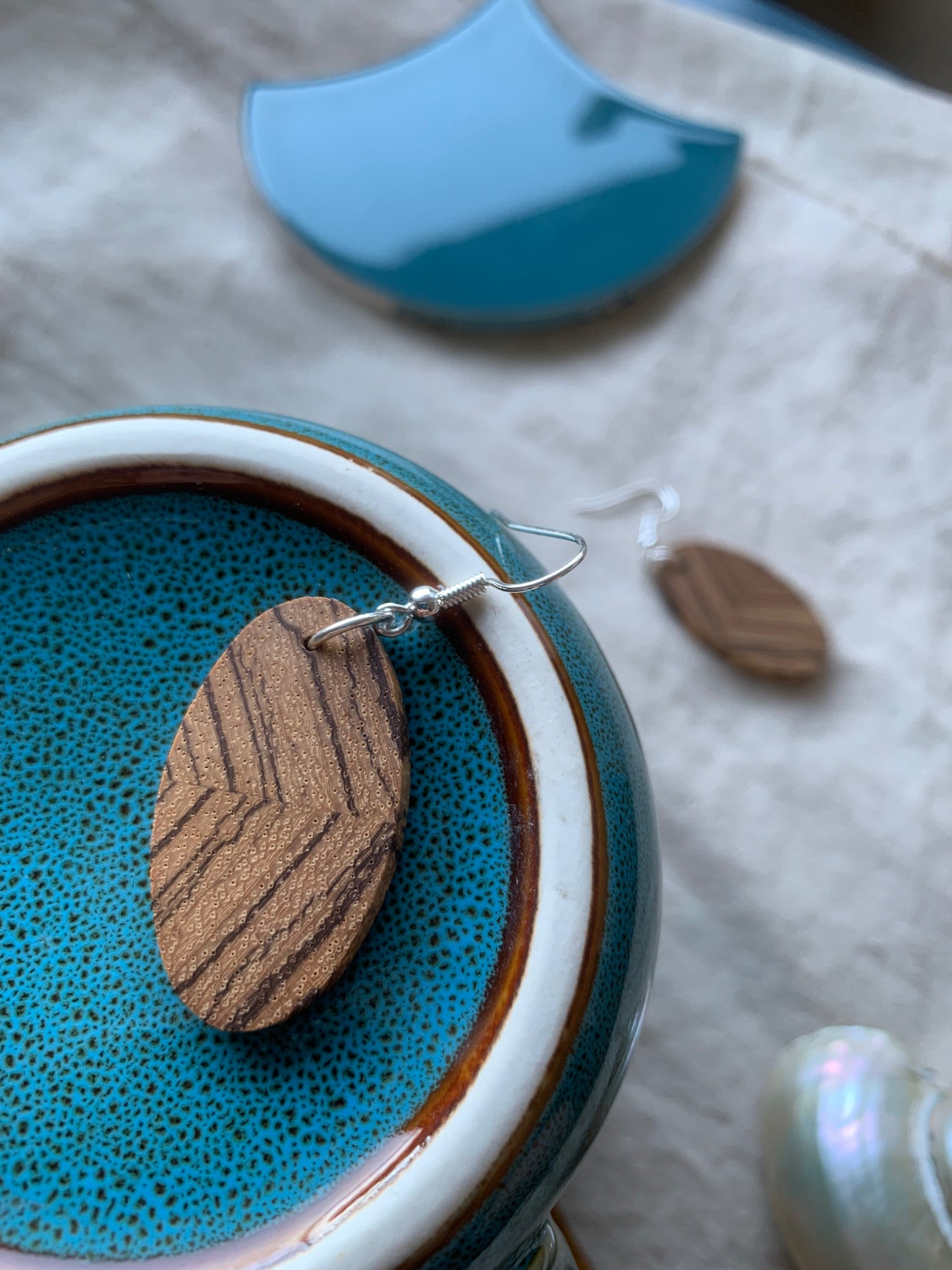 Zebrano Way Wooden Earrings