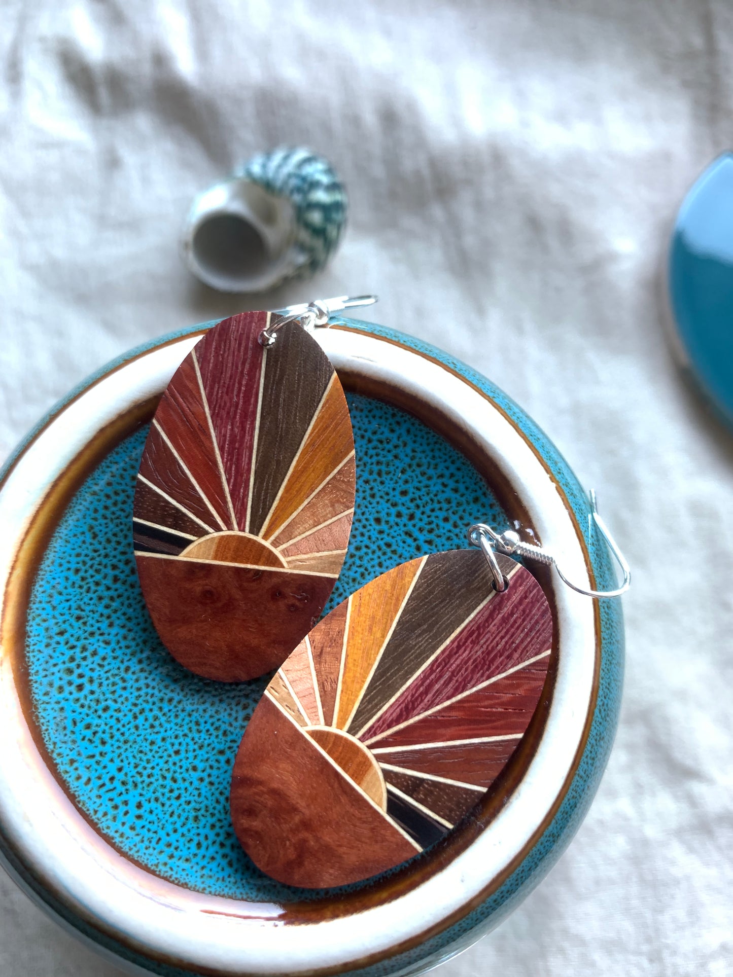 Reborn Rise Wooden Earrings
