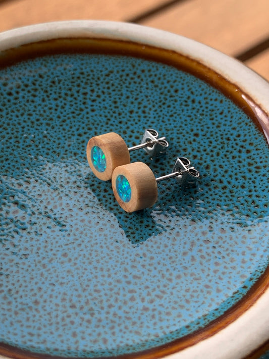Blue Lake Wooden Mini Studs