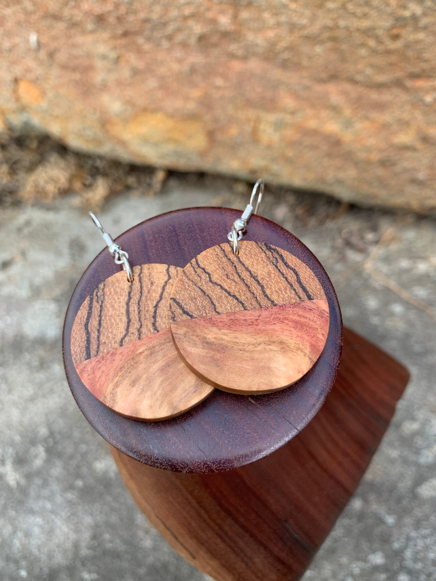Outback Cascade Wooden Earrings