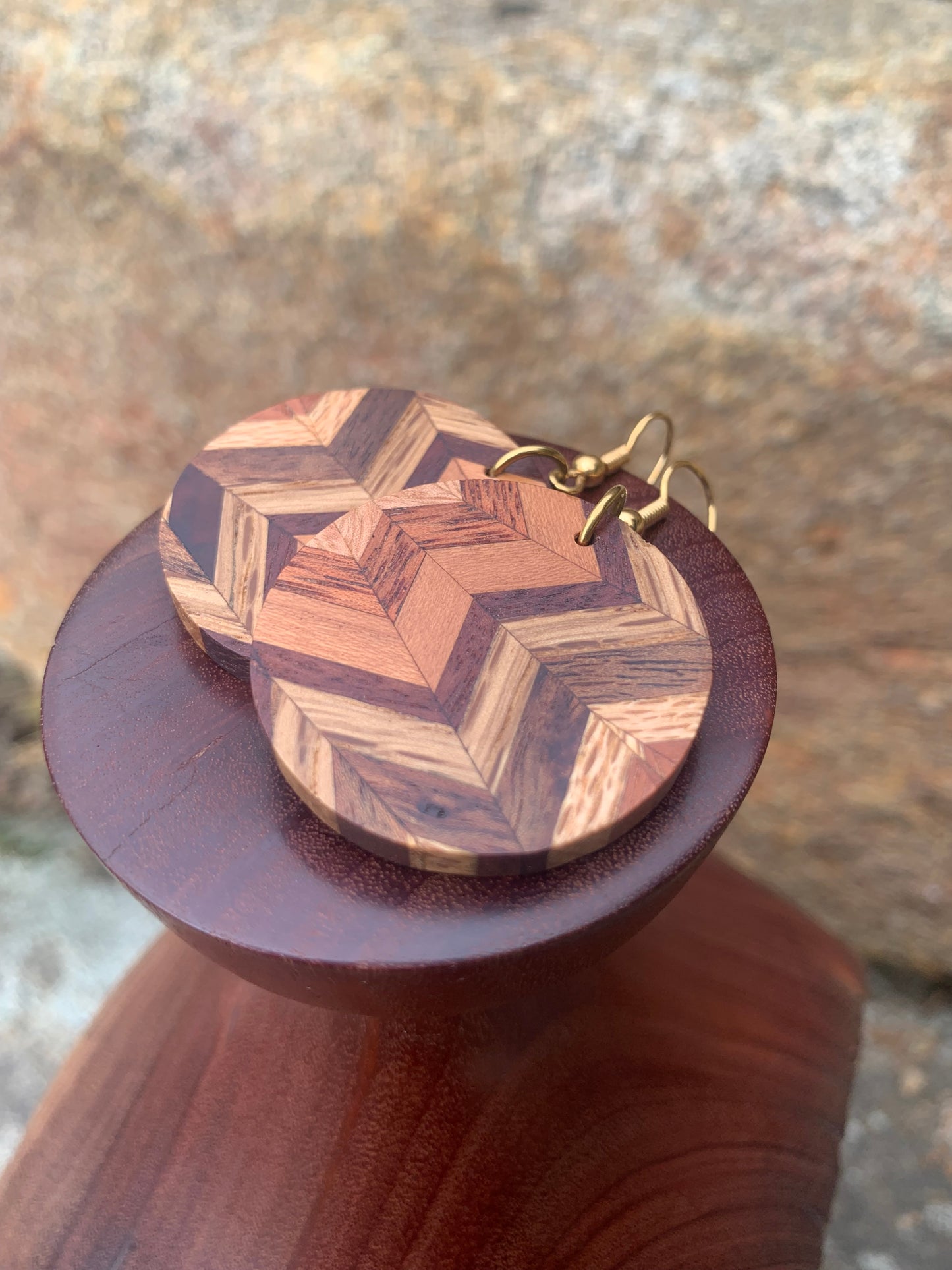 Organized Chaos Wooden Earrings