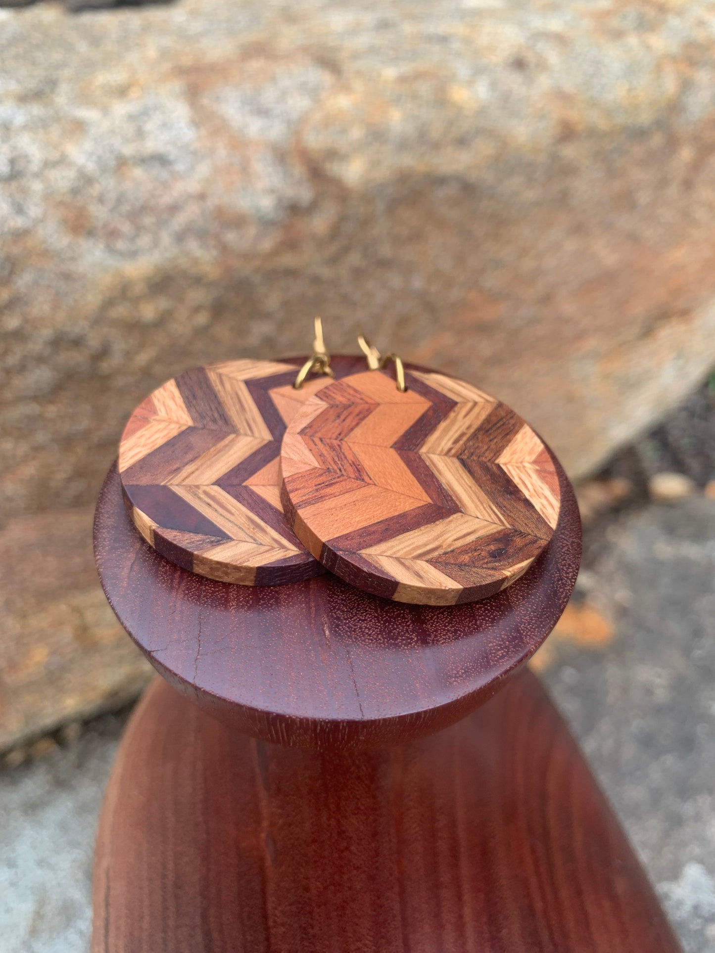 Organized Chaos Wooden Earrings