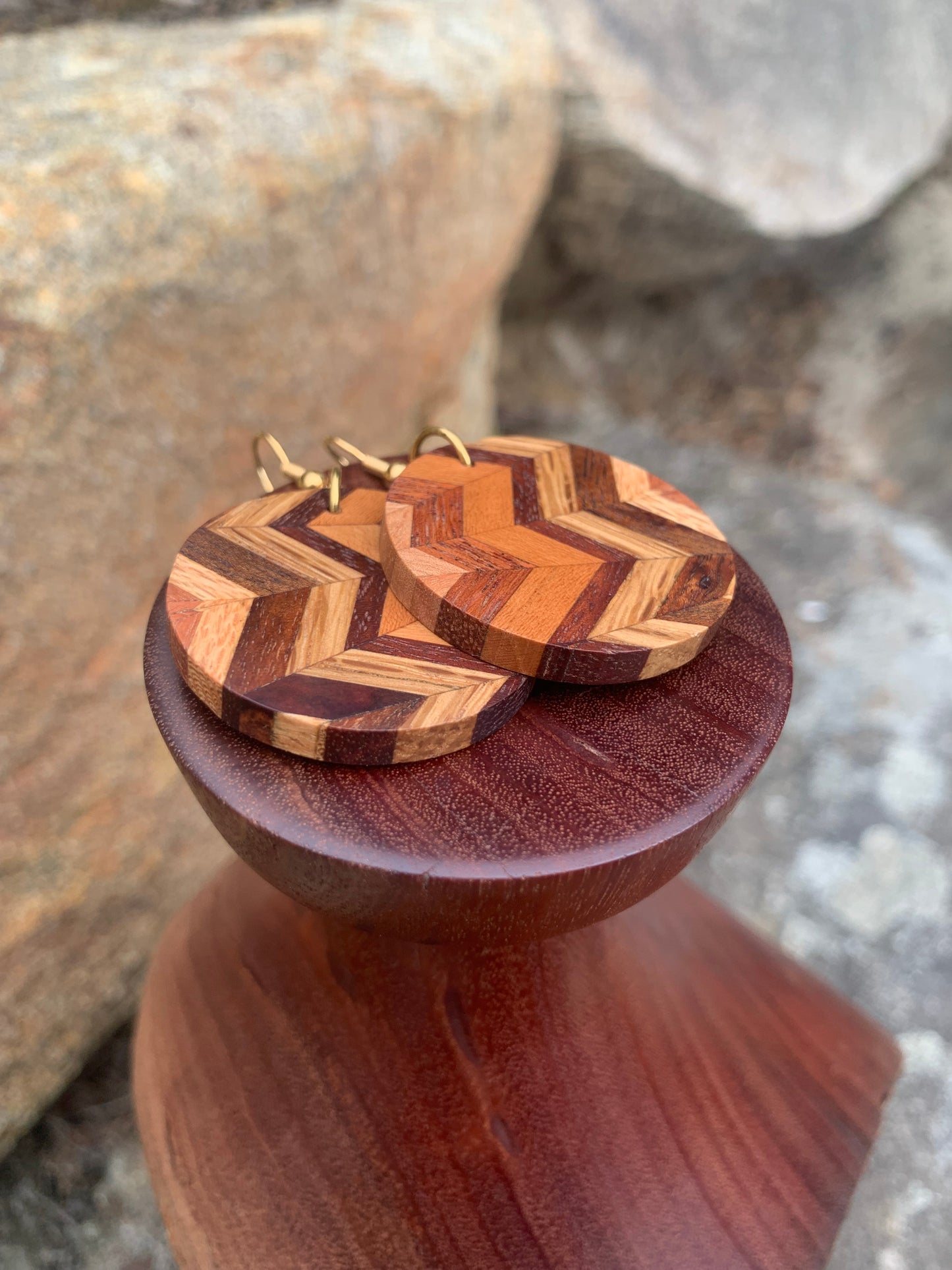 Organized Chaos Wooden Earrings