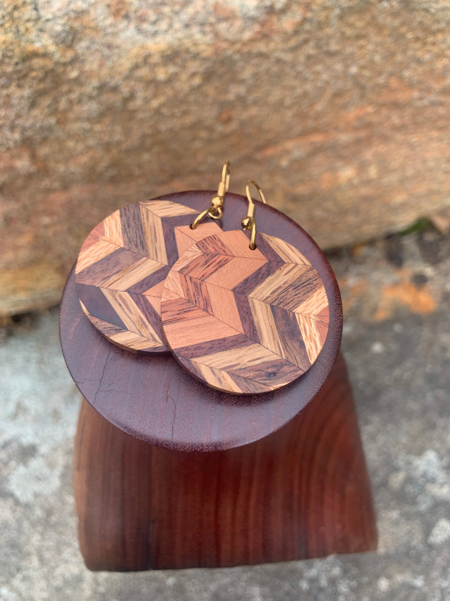 Organized Chaos Wooden Earrings