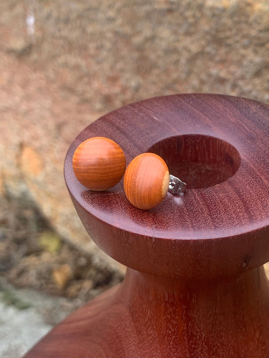 Conkerberry Wooden Stud Earrings