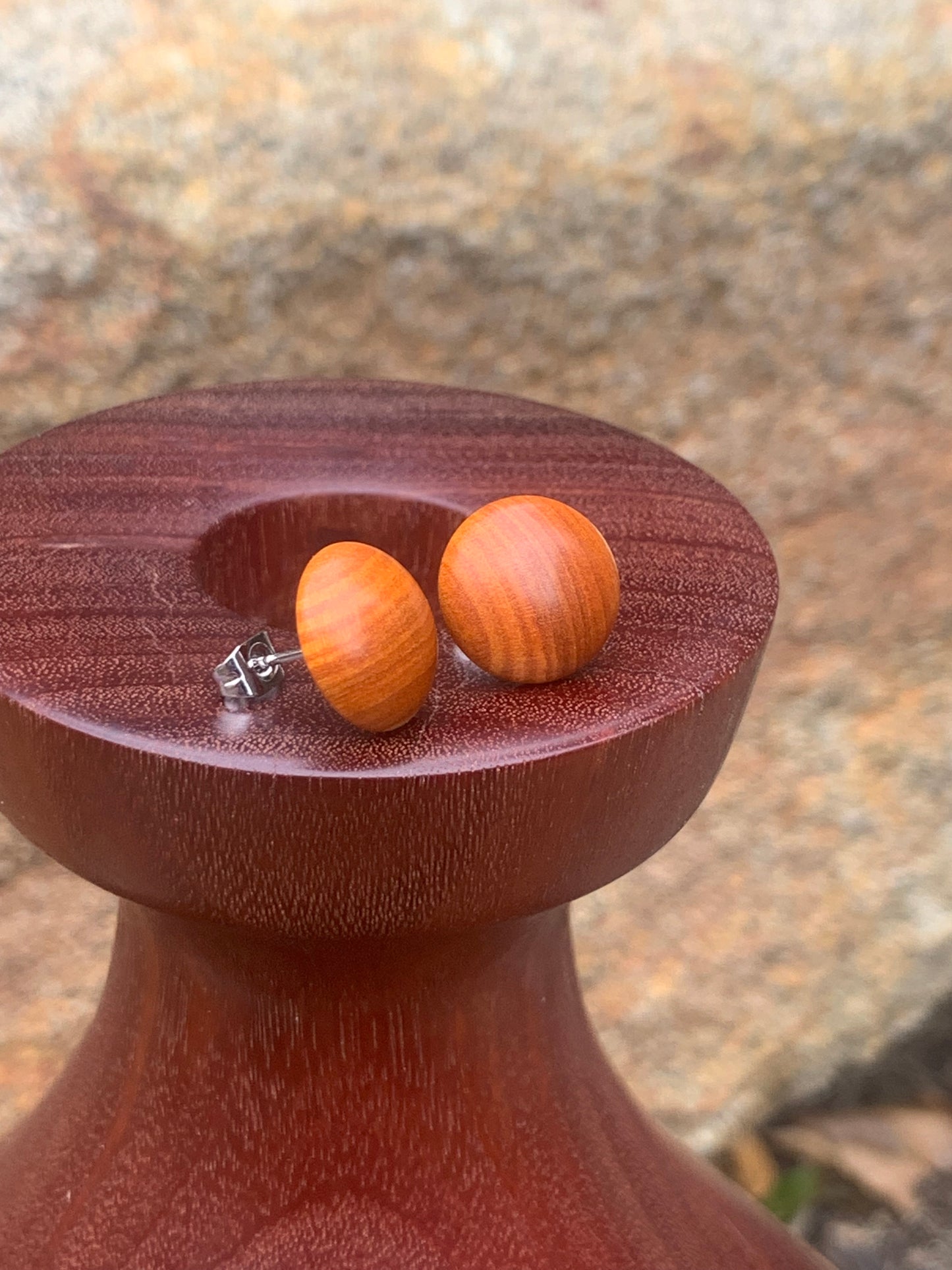 Conkerberry Wooden Stud Earrings