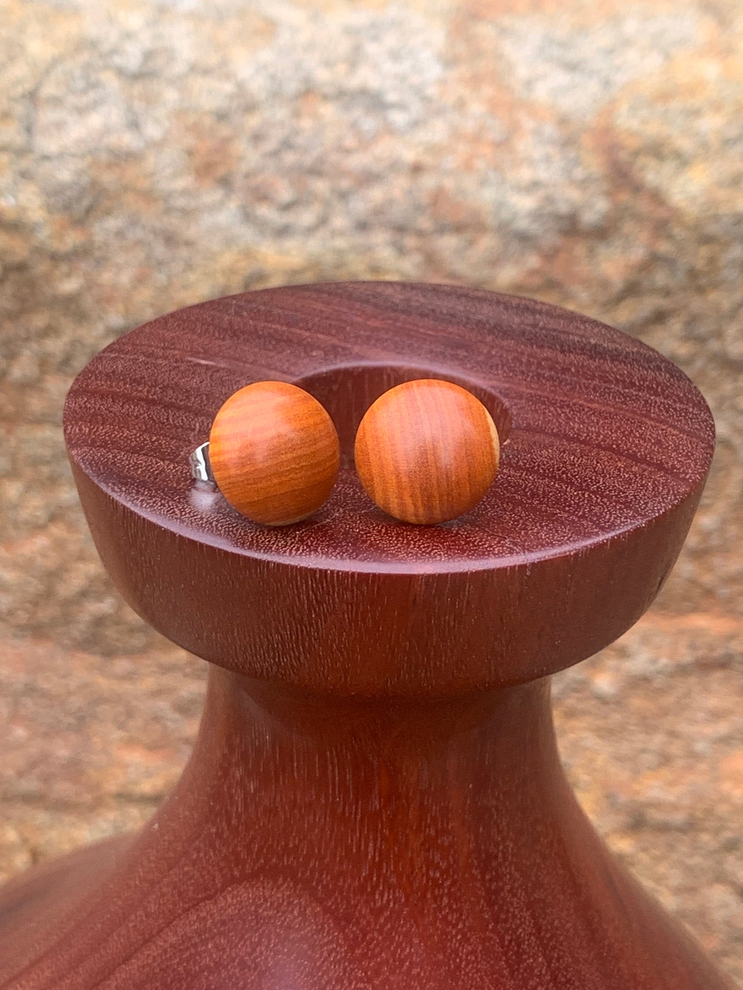 Conkerberry Wooden Stud Earrings