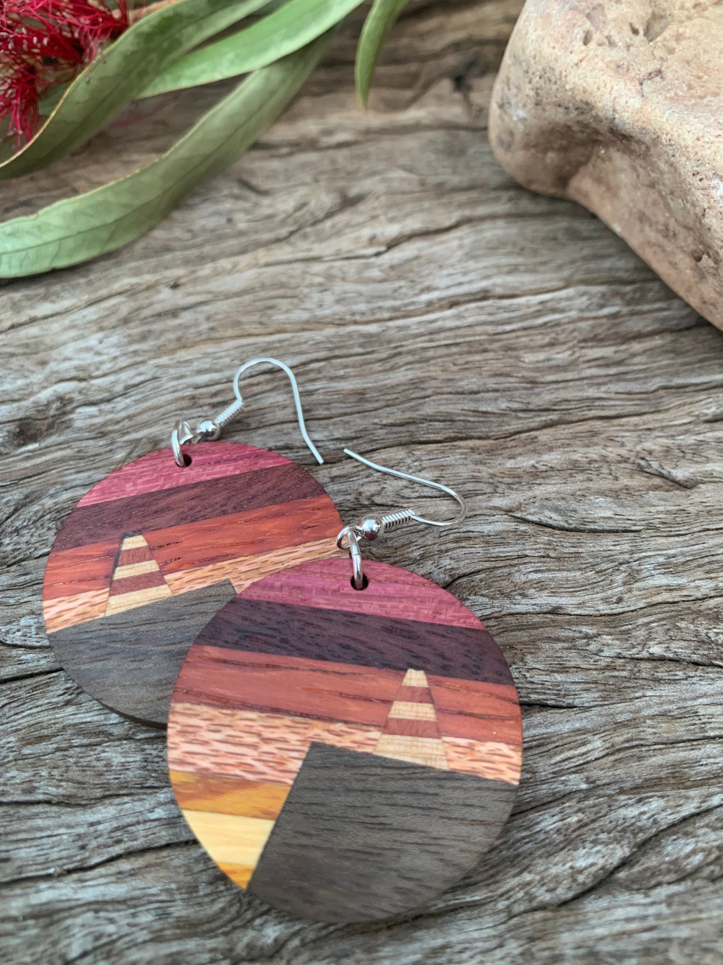 Robe Obelisk Wooden Earrings