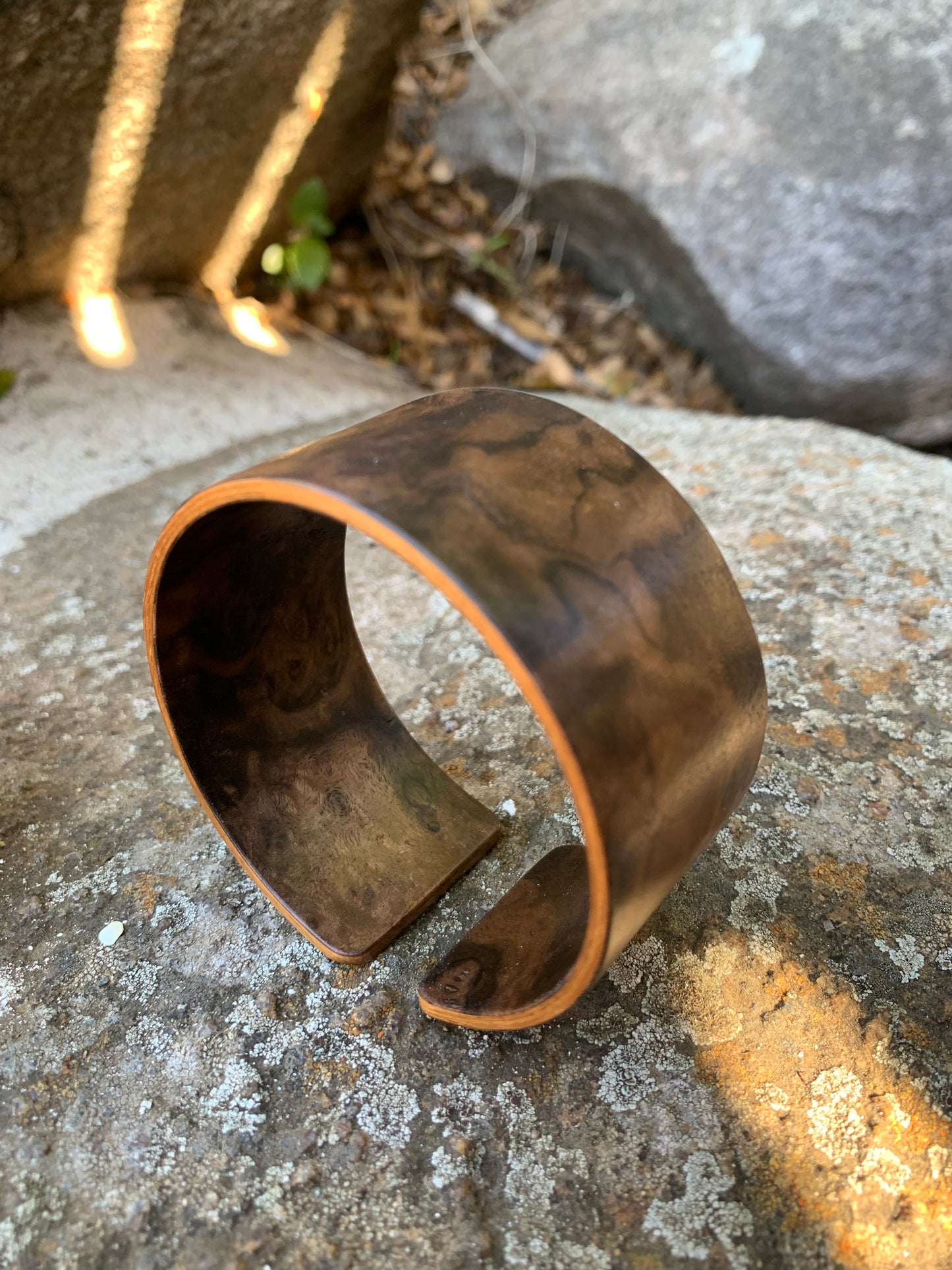 Black Walnut Burl Wooden Bangle