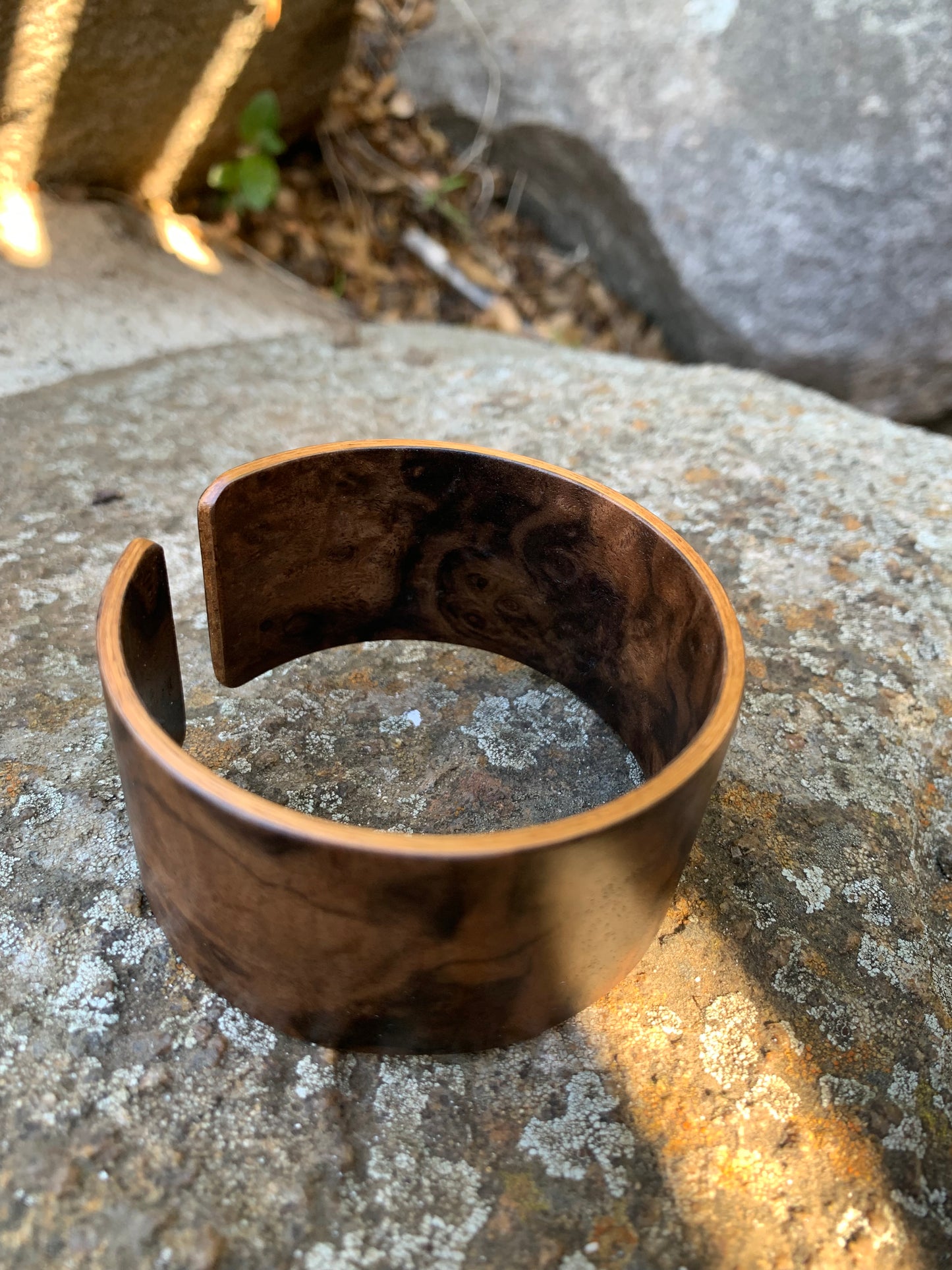 Black Walnut Burl Wooden Bangle